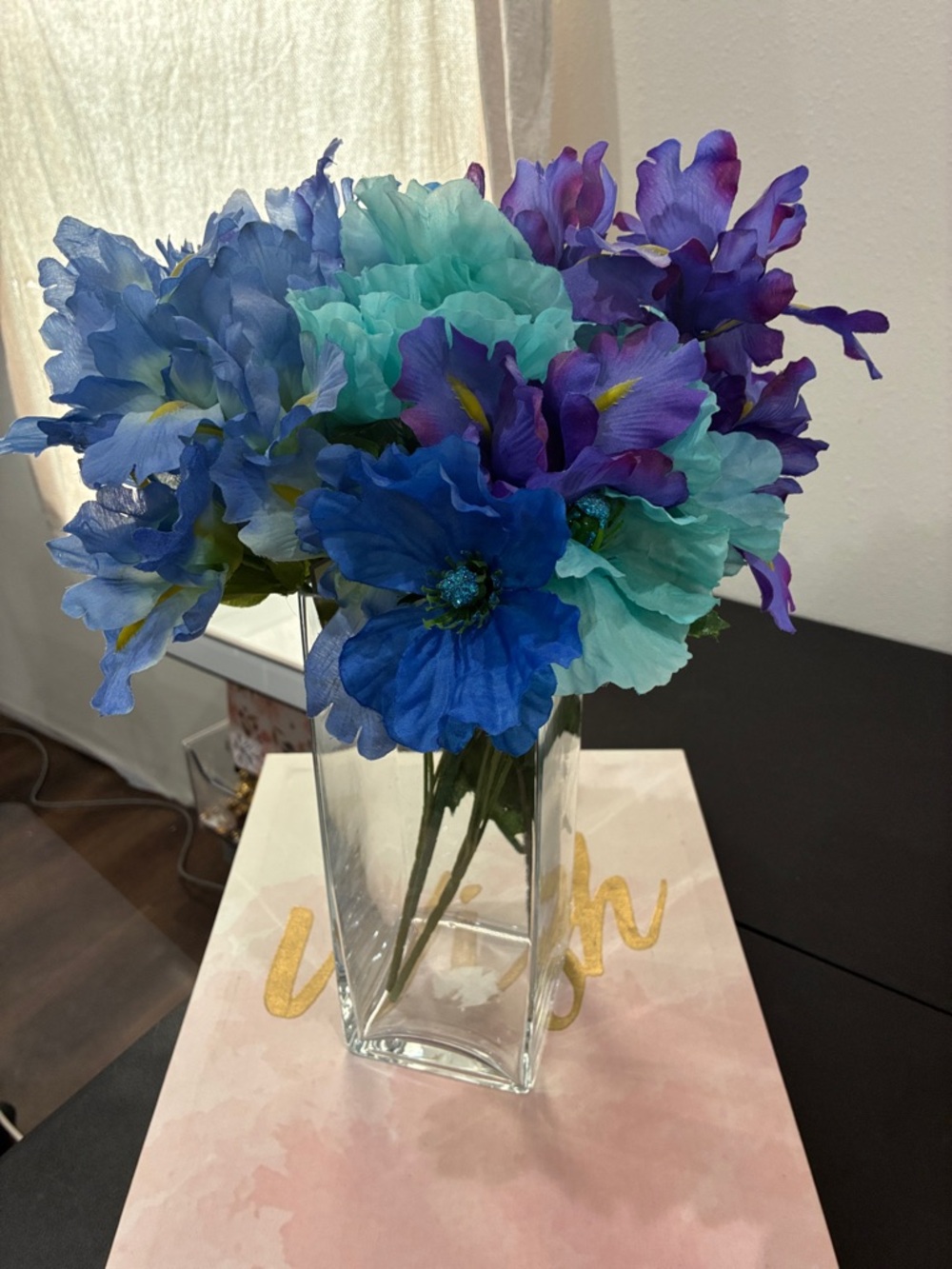 For the purposes of show notification Blue & Teal Floral Arrangement